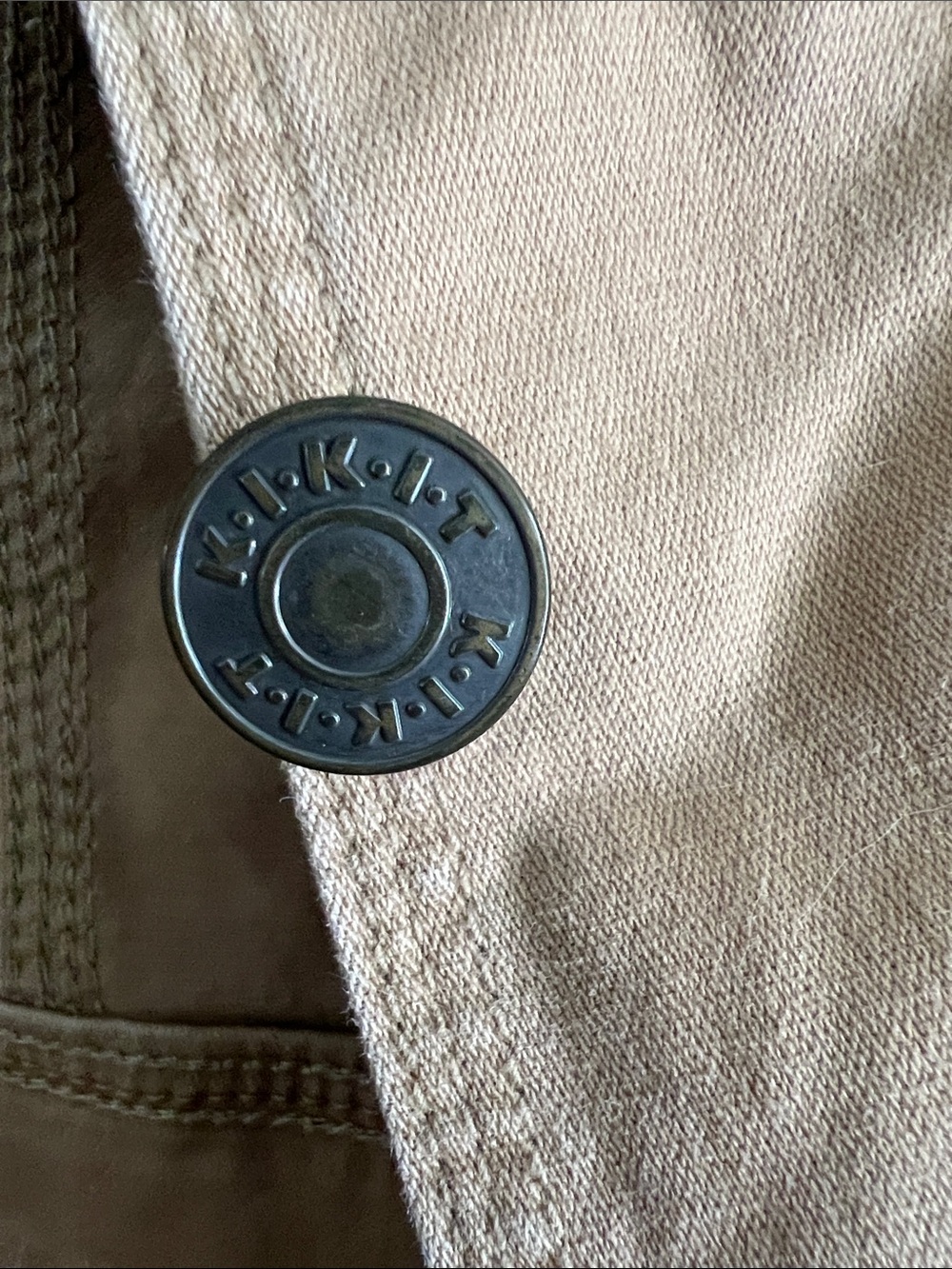 Cotton Jean Jacket in Khaki - Unbranded - Picture 3 of 7